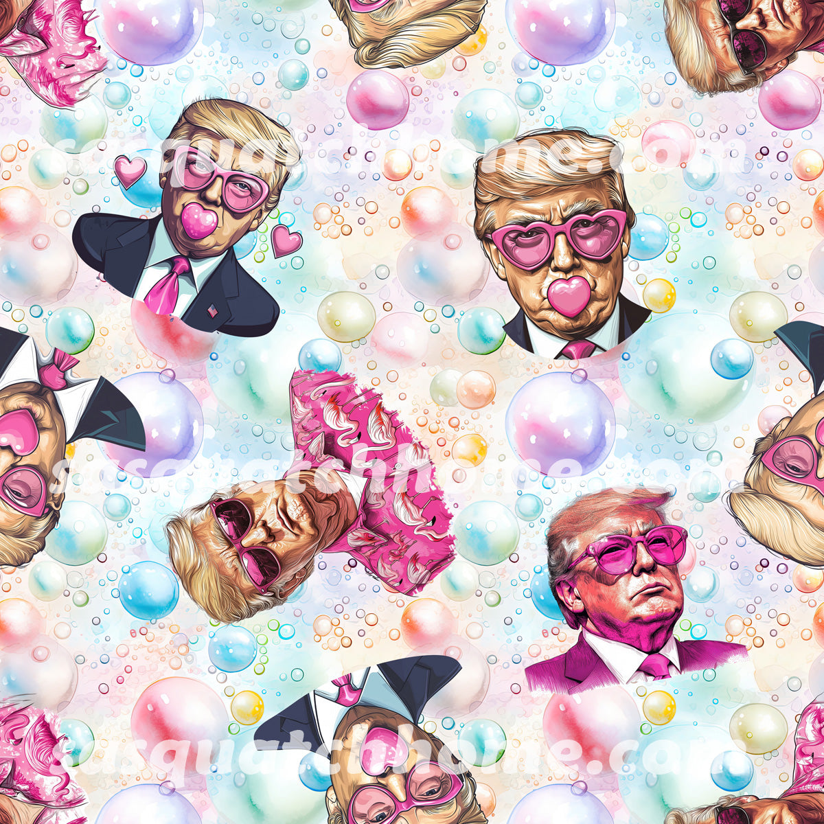 20 Donald Trump Designs, Square Table Lamp with USB Ports, Charger