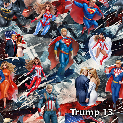 20 Donald Trump Designs, Waterproof Polyester Shower Curtain – Made in the USA – 70.8x70.8”