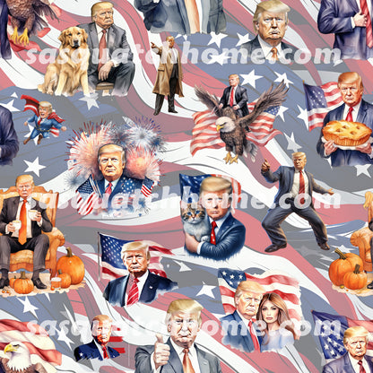 Donald Trump Cotton Fabric 4