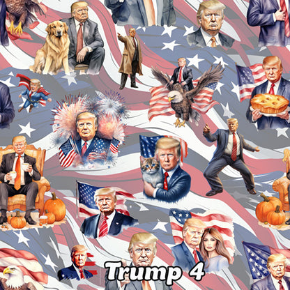 20 Donald Trump Designs, Waterproof Polyester Shower Curtain – Made in the USA – 70.8x70.8”